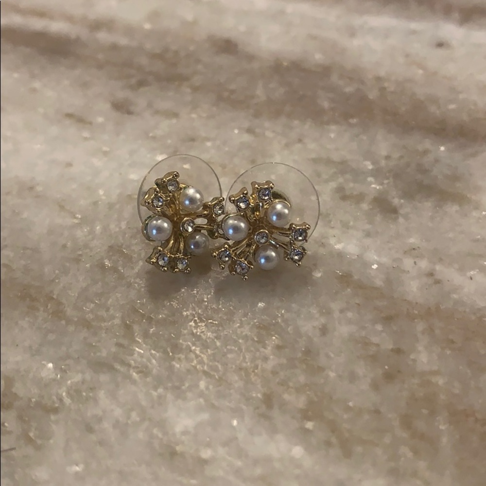 Lily Pulitzer Señorita Gold and Pearl Earrings